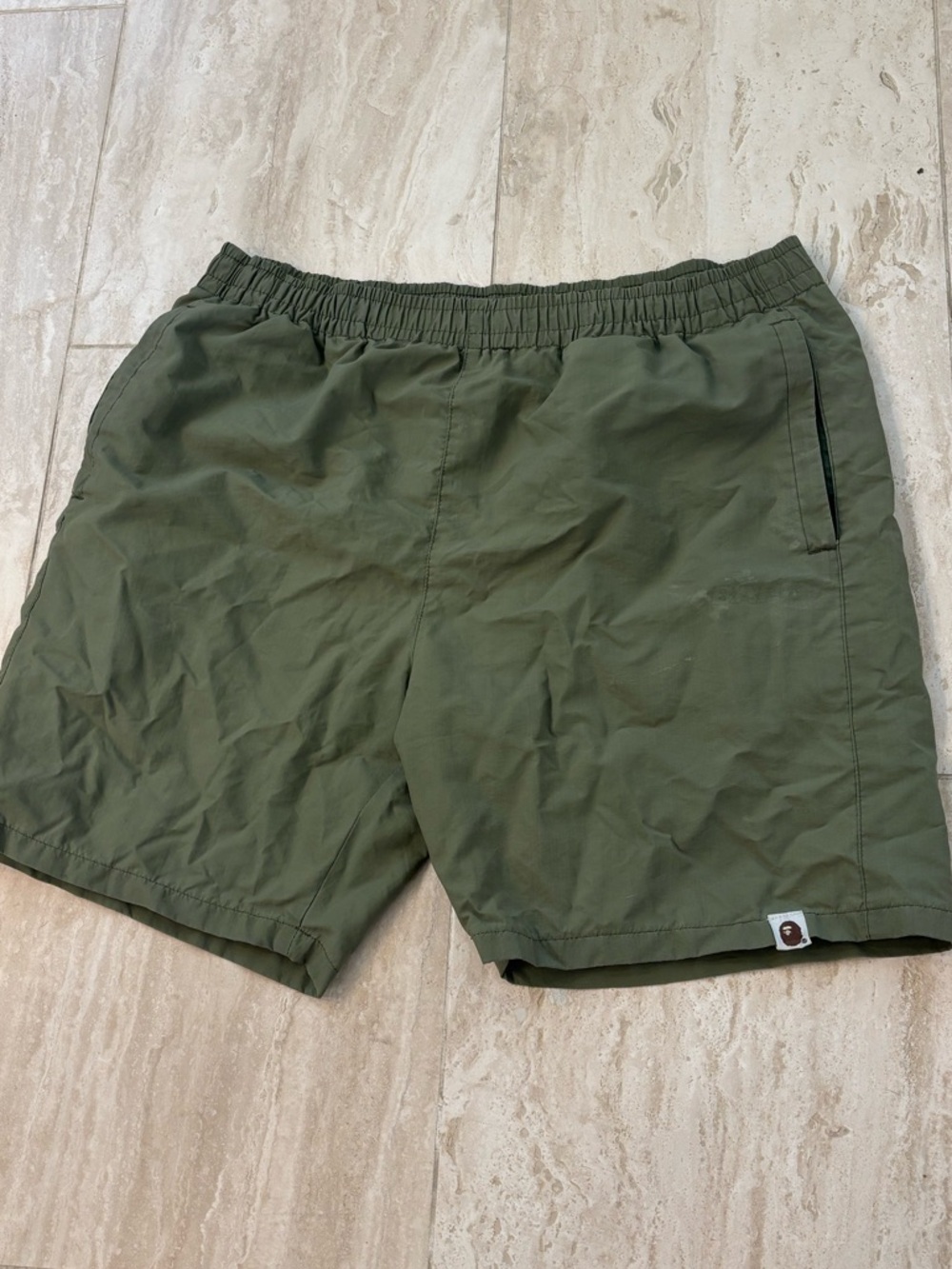 A Bathing Ape BAPE Board Shorts Forest Green 36 Waist